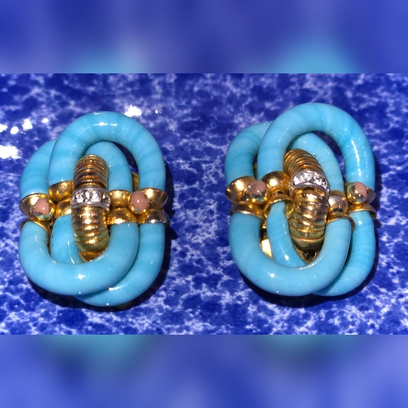 CHANEL 🌟RARE🌟 Venetian Glass 1950's Earrings 🌟Designed By: Archimede Seguso - Picture 1 of 7